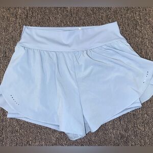 Halara (Large) Blue Sporty High Rise Shorts with Built in Spandex
